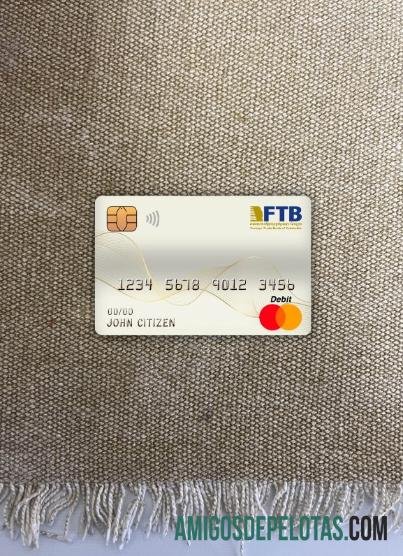 Cartão de débito mestre do Banco de Comércio Exterior do Camboja Photolook Front amostra